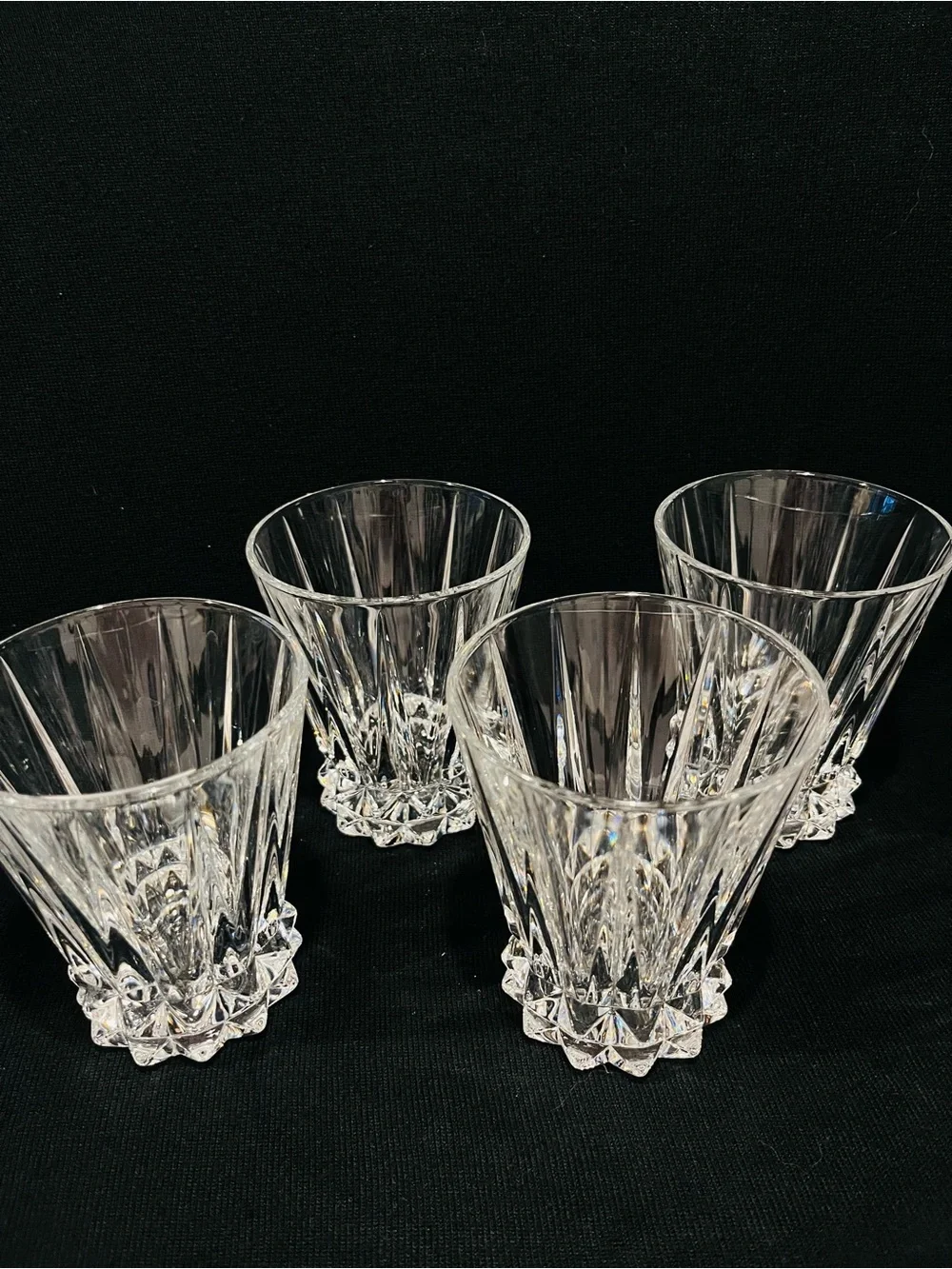 Vintage Rosenthal Blossom Germany Double Old Fashioned Glasses Set of 4